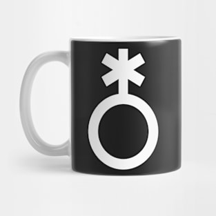 Nonbinary Symbol (white) Mug